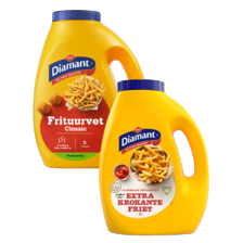 Diamant frituurvet of -olie